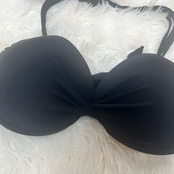 NWOT California Waves BLACK Juniors' Underwire Push-up Bikini Swim Top - Picture 6 of 9